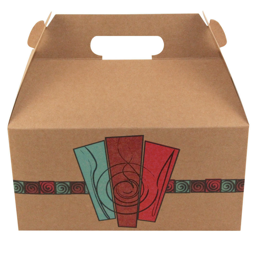 barn take out lunch box chicken box with harvest design