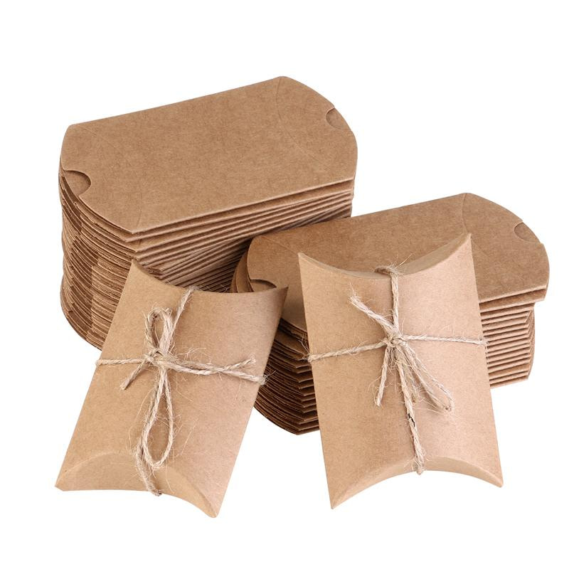 Kraft Paper Event Box For Candy Snack Bakery Gift