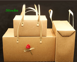three size kraft paper bag with handle