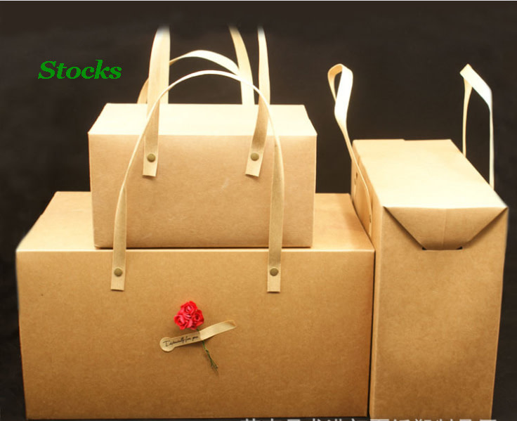 three size kraft paper bag with handle
